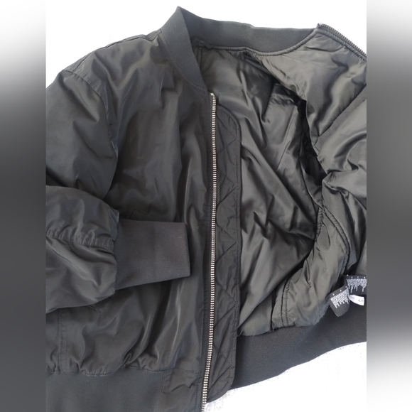 & Other Stories Black Bomber Jacket 8 - Picture 4 of 10